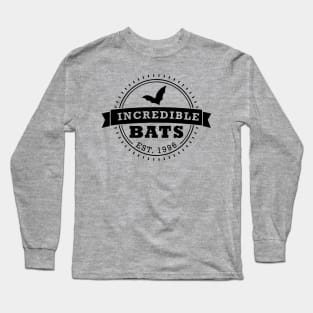 Incredible Bats Circle Logo Black Long Sleeve T-Shirt